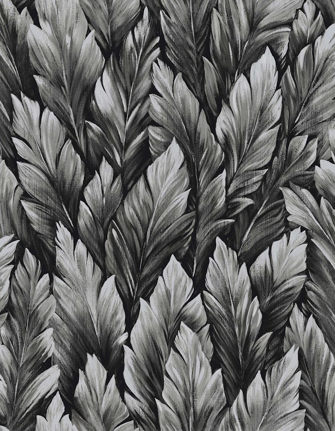 Tapete schwarz grau aus der Hohenberger Tapeten Manufaktur in Deutschland